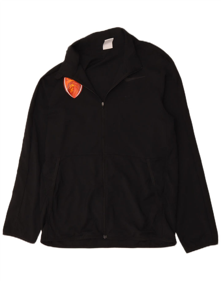 Nike Mens Dri Fit Graphic Tracksuit Top Jacket Small Black Polyester