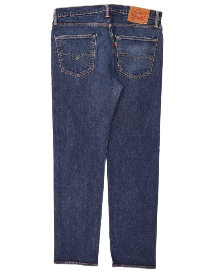 Levi's Mens 502 Slim Tapered Jeans W33 L32 Blue Cotton