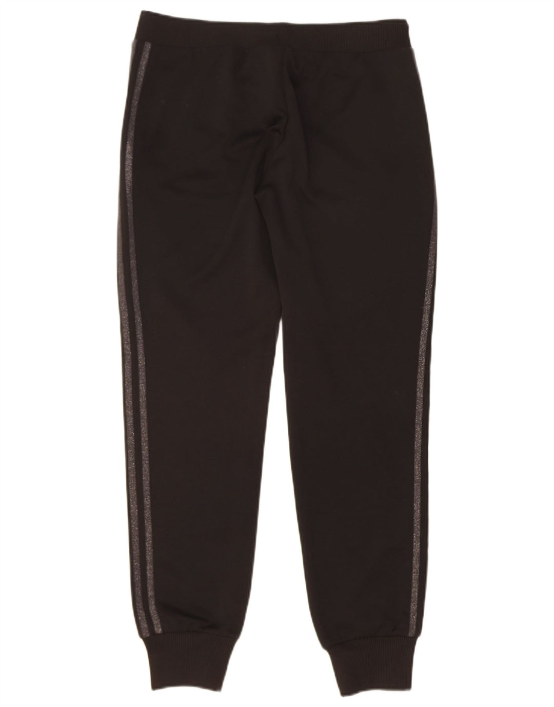 ADIDAS Womens Tracksuit Trousers Joggers UK 14 Large Black Polyester
