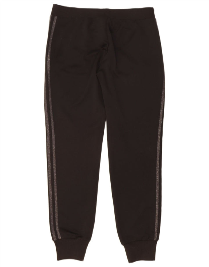 ADIDAS Womens Tracksuit Trousers Joggers UK 14 Large Black Polyester