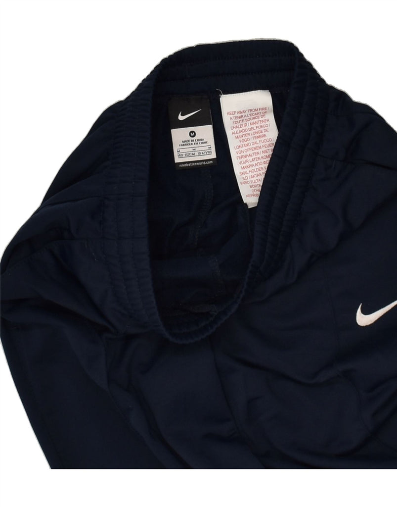 NIKE Boys Tracksuit Trousers 10-11 Years Medium Navy Blue Polyester | Vintage Nike | Thrift | Second-Hand Nike | Used Clothing | Messina Hembry 