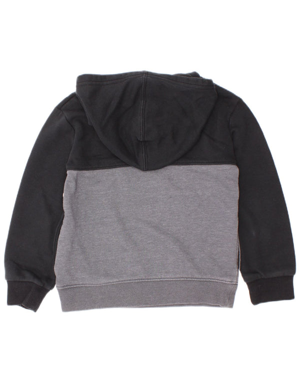 Under Armour Boys Graphic Hoodie Jumper 4-5 Years Black Colourblock Cotton
