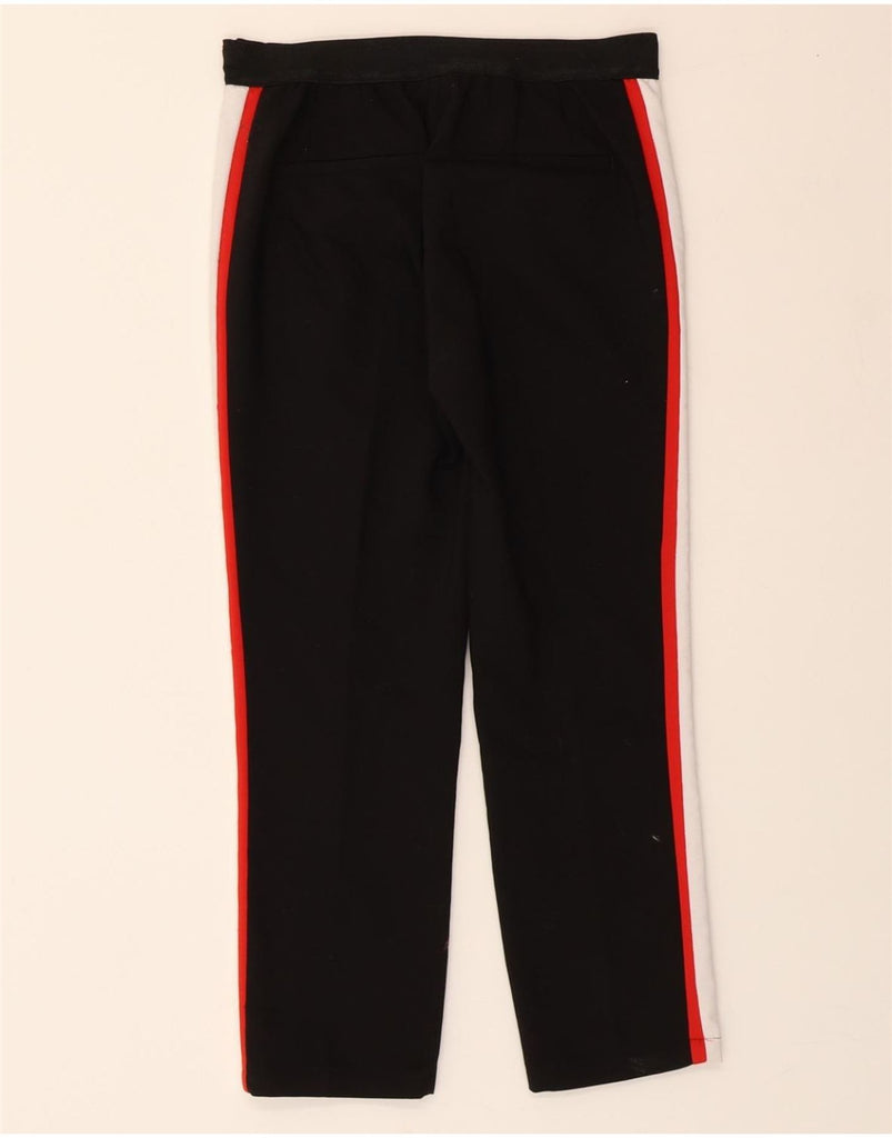 ZARA Womens Casual Trousers UK 10 Small W28 L23  Black Colourblock Sports Vintage Zara and Second-Hand Zara from Messina Hembry 