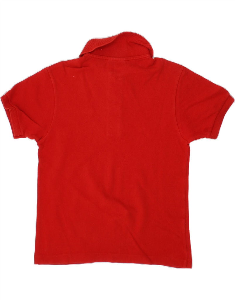 LACOSTE Boys Polo Shirt 7-8 Years Red Cotton Vintage Lacoste and Second-Hand Lacoste from Messina Hembry 
