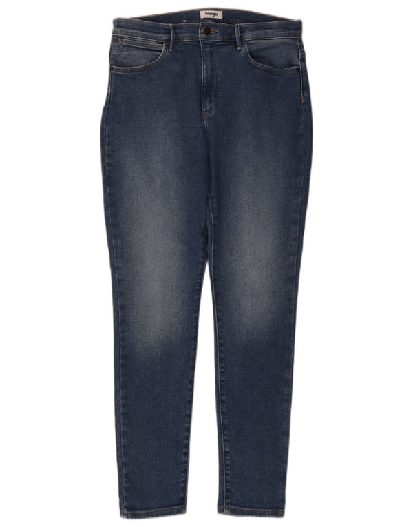 Wrangler Womens High Rise Skinny Jeans W31 L29 Blue Cotton