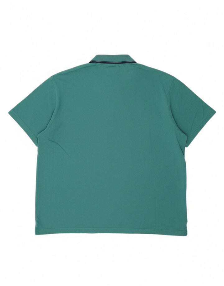 IZOD Mens Polo Shirt 2XL Green Cotton