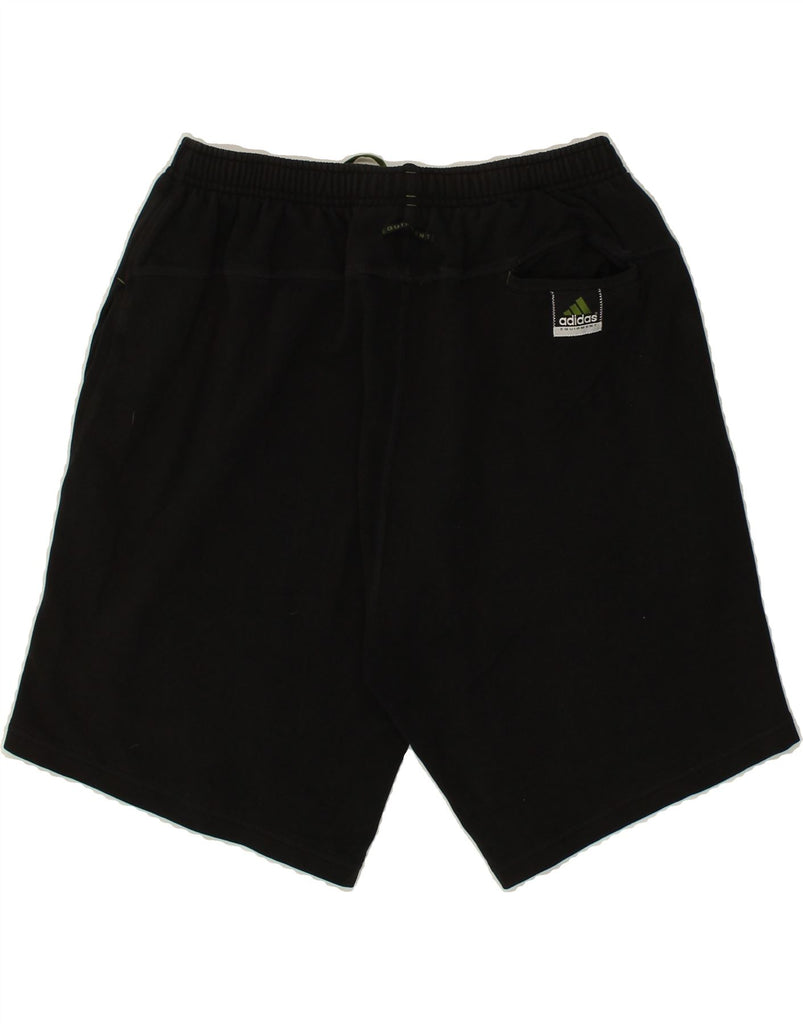 ADIDAS Mens Sport Shorts Small Black Cotton | Vintage Adidas | Thrift | Second-Hand Adidas | Used Clothing | Messina Hembry 