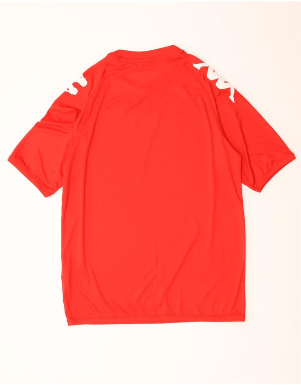 Kappa Mens Graphic T-Shirt Top Large Red Polyester