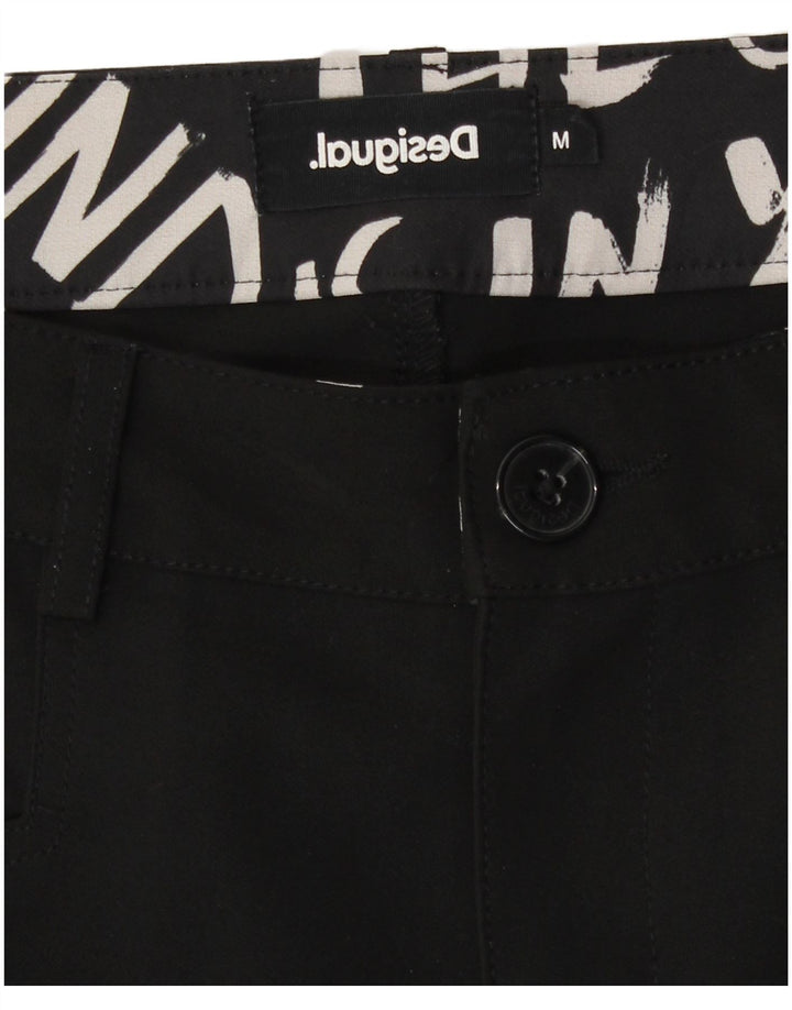 Desigual Womens Slim Casual Trousers Medium W28 L28 Black