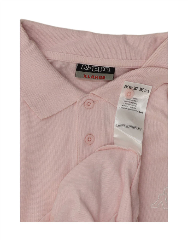 KAPPA Mens Polo Shirt XL Pink Cotton Vintage Kappa and Second-Hand Kappa from Messina Hembry 