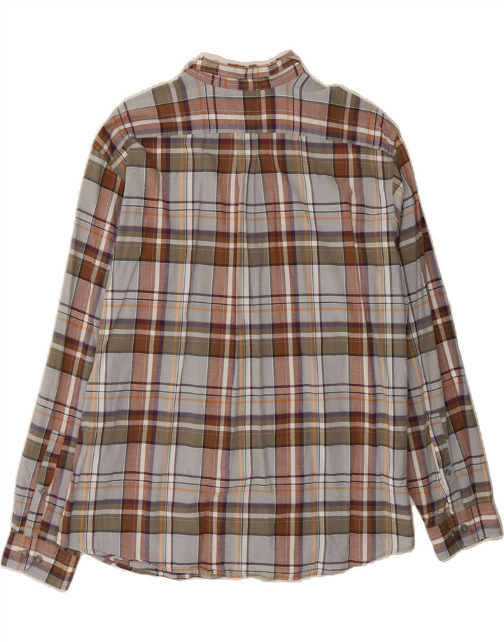 EDDIE BAUER Mens Classic Fit Shirt XL Grey Check Cotton Vintage Eddie Bauer and Second-Hand Eddie Bauer from Messina Hembry 