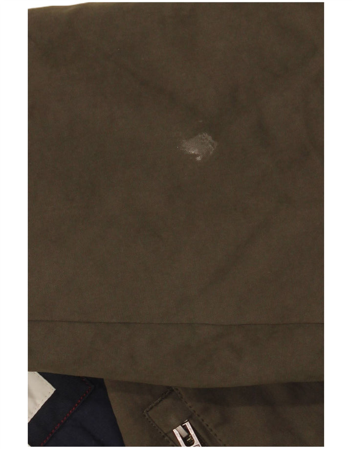 Jack Wills Mens Bomber Jacket UK 40 Large Khaki Polyamide