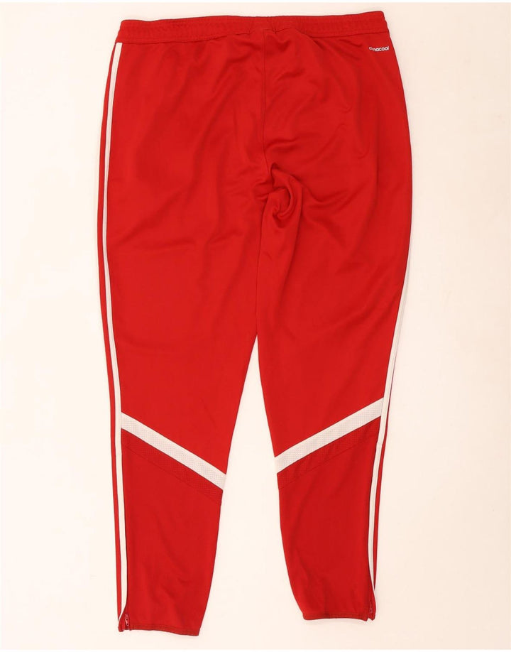 Adidas Mens Climacool Tracksuit Trousers XL Red Colourblock Polyester
