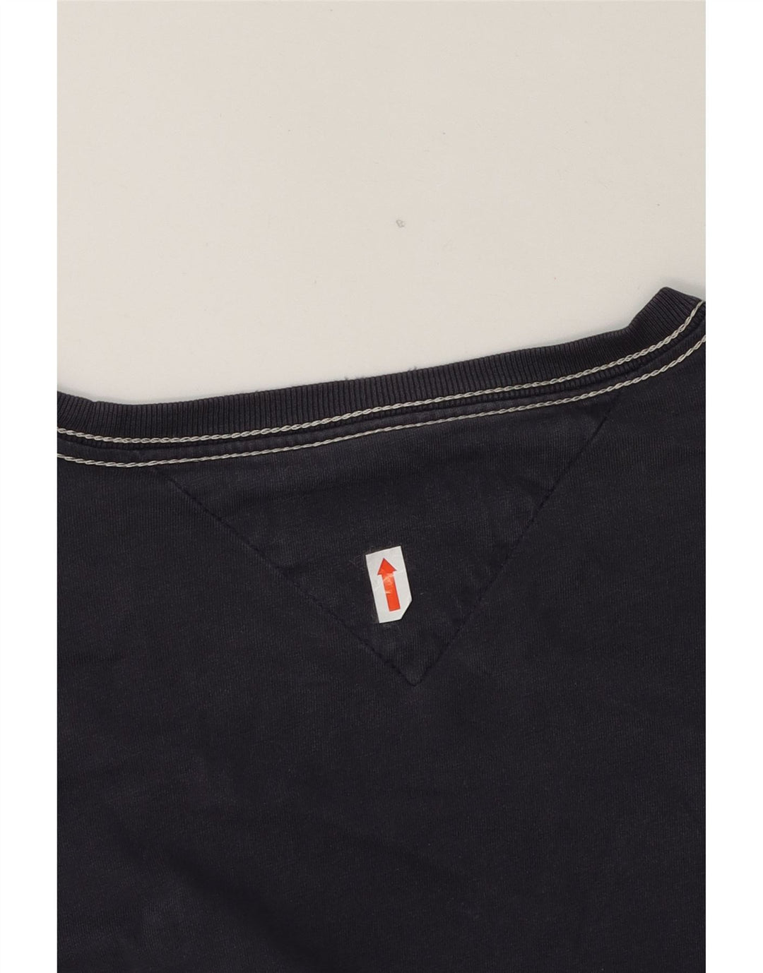 TOMMY HILFIGER Mens Graphic T-Shirt Top Medium Navy Blue Cotton Vintage Tommy Hilfiger and Second-Hand Tommy Hilfiger from Messina Hembry 