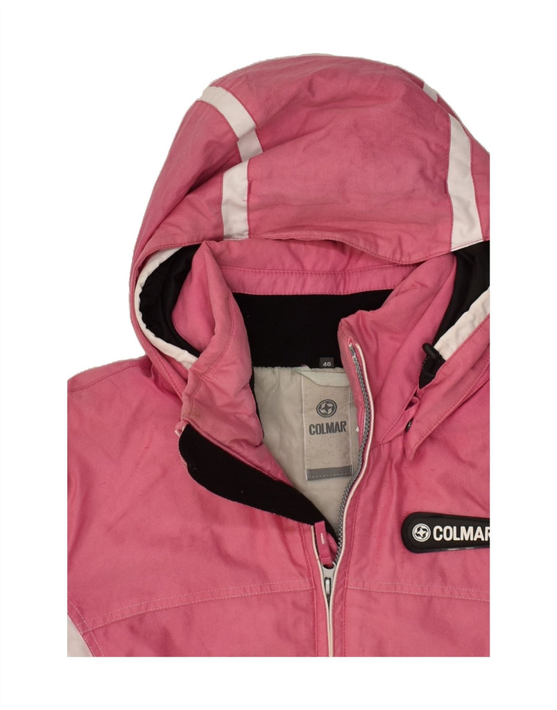 COLMAR Womens Hooded Windbreaker Jacket EU 46 XL Pink | Vintage Colmar | Thrift | Second-Hand Colmar | Used Clothing | Messina Hembry 