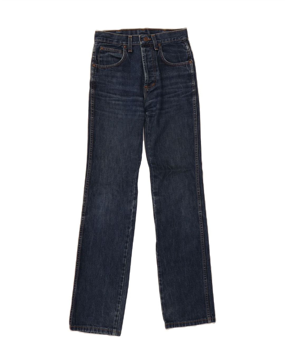 WRANGLER Womens Straight Jeans W26 L34 Blue Cotton Vintage Wrangler and Second-Hand Wrangler from Messina Hembry 