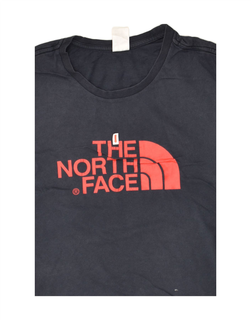 THE NORTH FACE Mens Graphic T-Shirt Top Small Navy Blue | Vintage The North Face | Thrift | Second-Hand The North Face | Used Clothing | Messina Hembry 