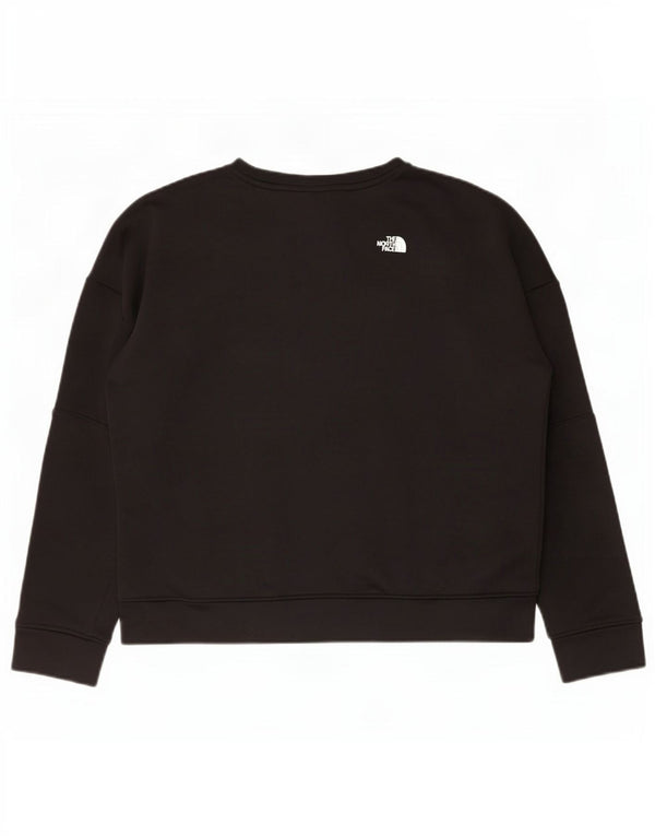 The North Face Womens Graphic Sweatshirt Jumper UK 16 Large Black Polyester