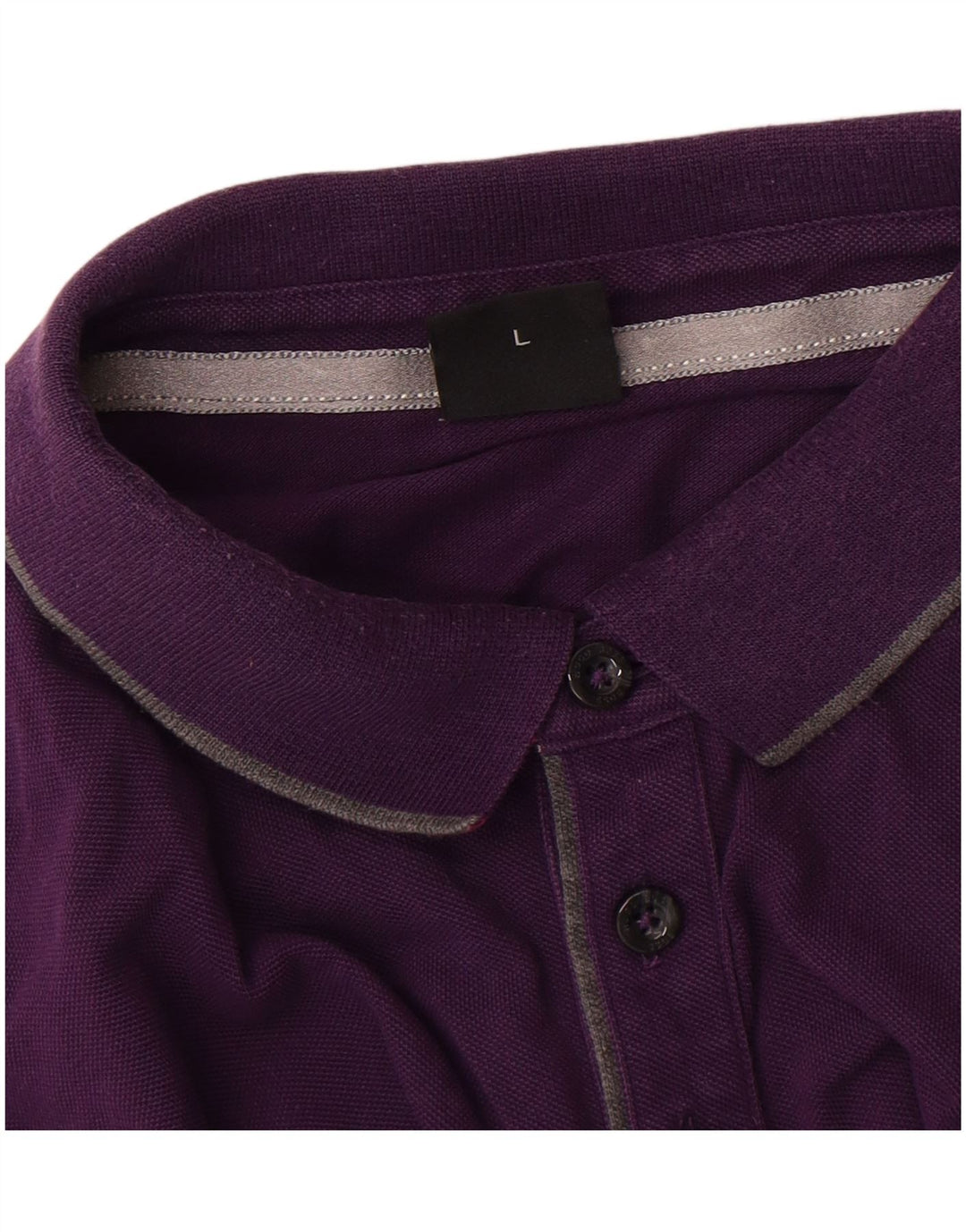 Hugo Boss Mens Regular Fit Polo Shirt Large Purple Cotton