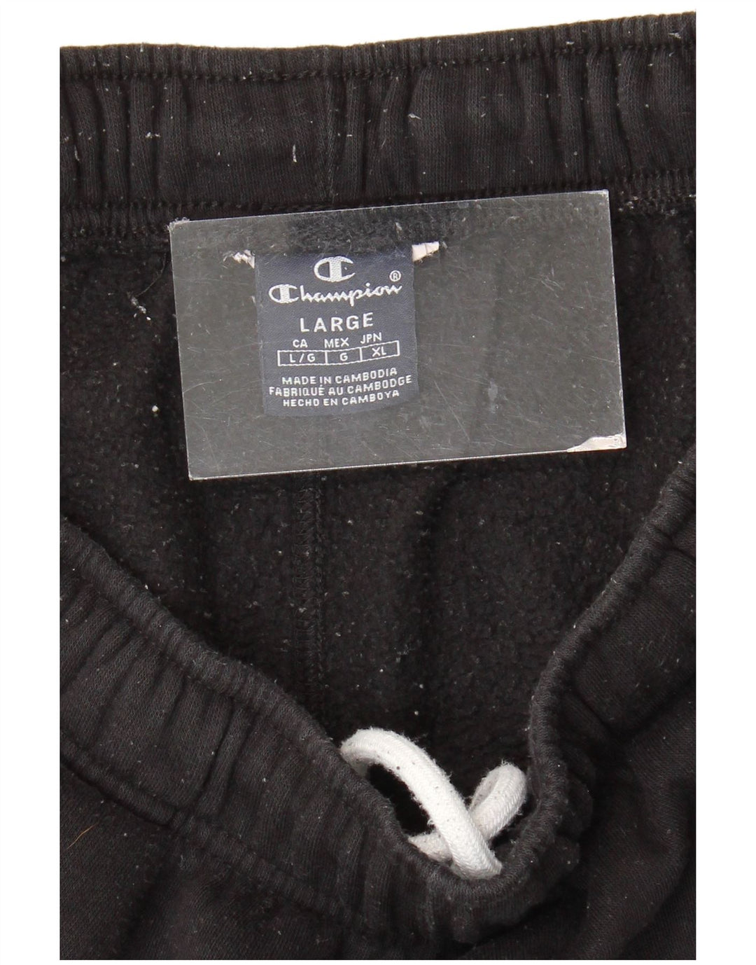 Champion Mens Tracksuit Trousers Large  Black