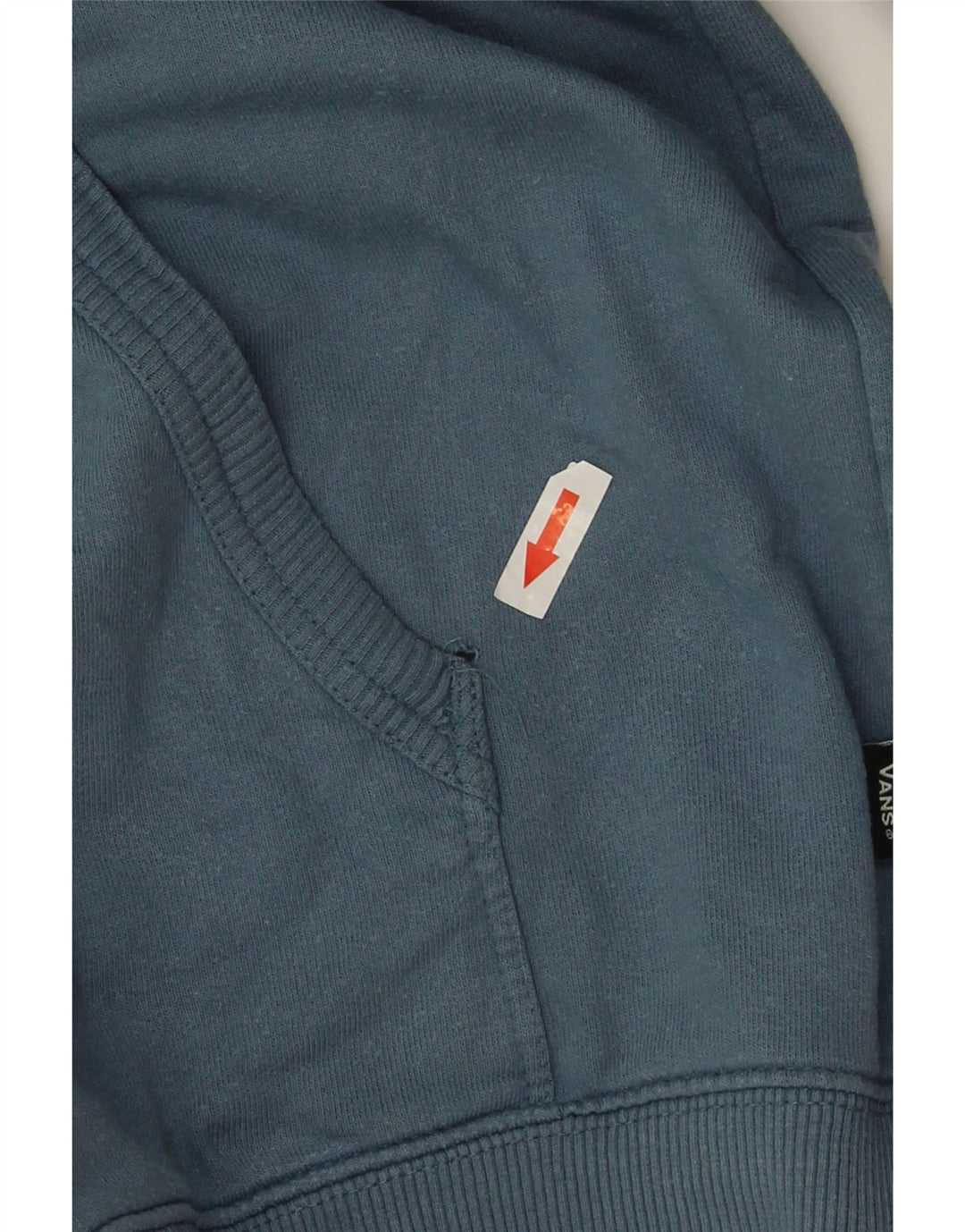 Vans Mens Graphic Hoodie Jumper Large Blue Cotton