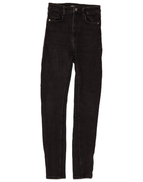 Zara Womens Skinny Jeans EU 34 2XS W24 L26 Black