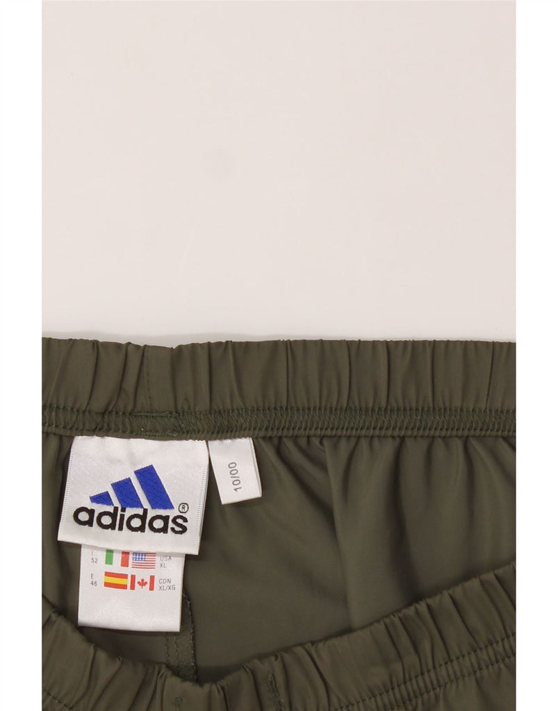 ADIDAS Womens Sport Shorts UK 20 2XL W40  Khaki Polyamide Vintage Adidas and Second-Hand Adidas from Messina Hembry 