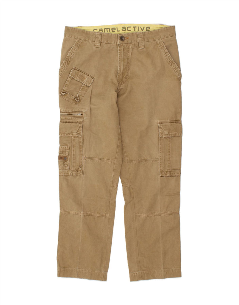 CAMEL ACTIVE Mens Straight Cargo Trousers W34 L29 Brown Cotton Vintage Camel Active and Second-Hand Camel Active from Messina Hembry 