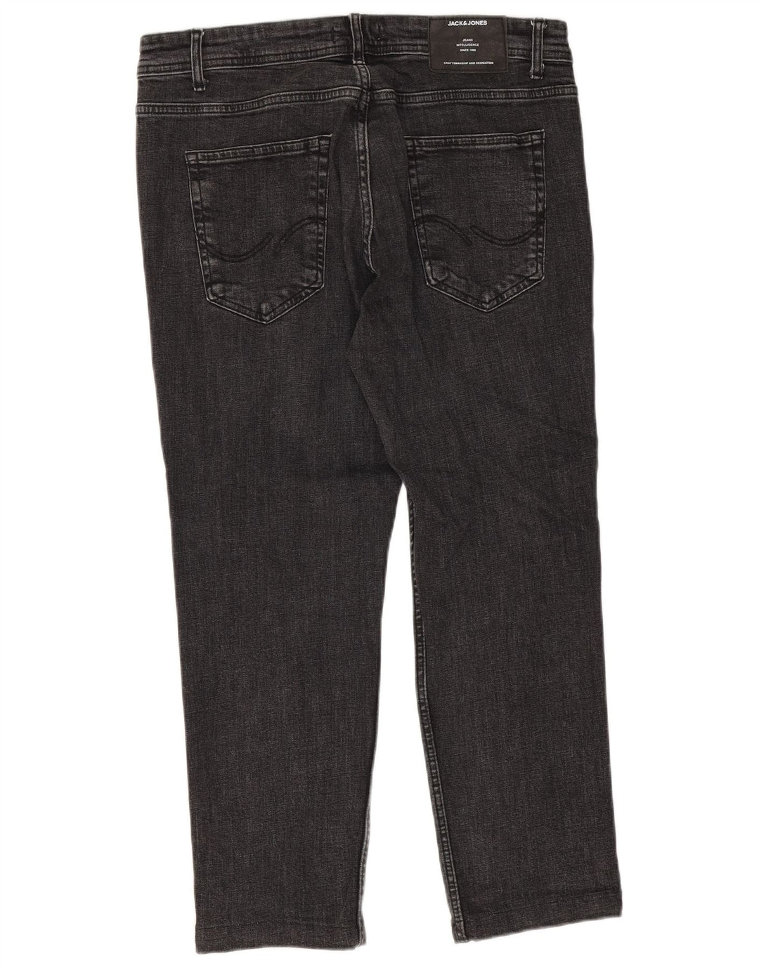 Jack & Jones Mens Cropped Jeans W34 L25 Grey