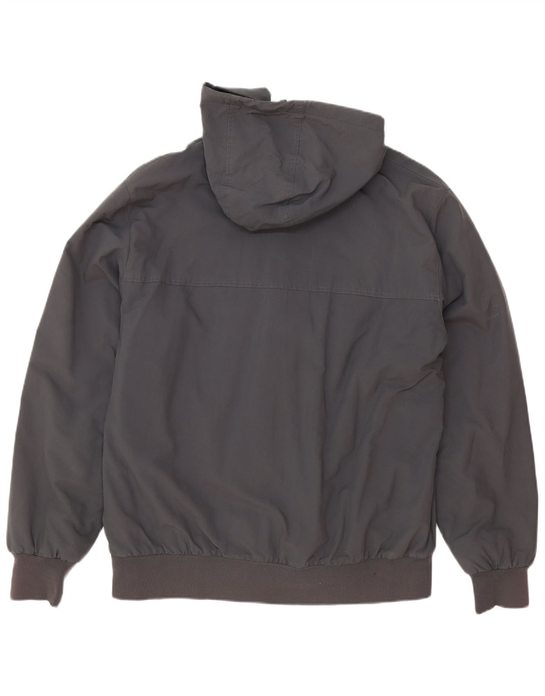 Carhartt Mens Hooded Bomber Jacket UK 42 XL Grey Nylon