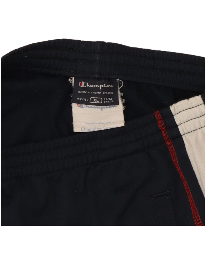 Champion Boys Tracksuit Trousers 13-14 Years XL Navy Blue Polyester