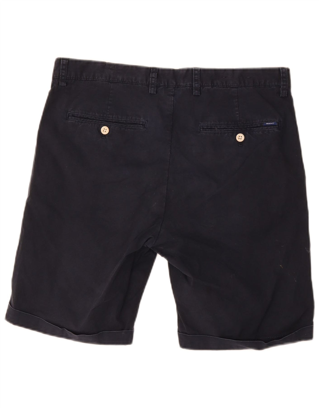 Gant Mens Regular Fit Chino Shorts W32 Medium Navy Blue Cotton