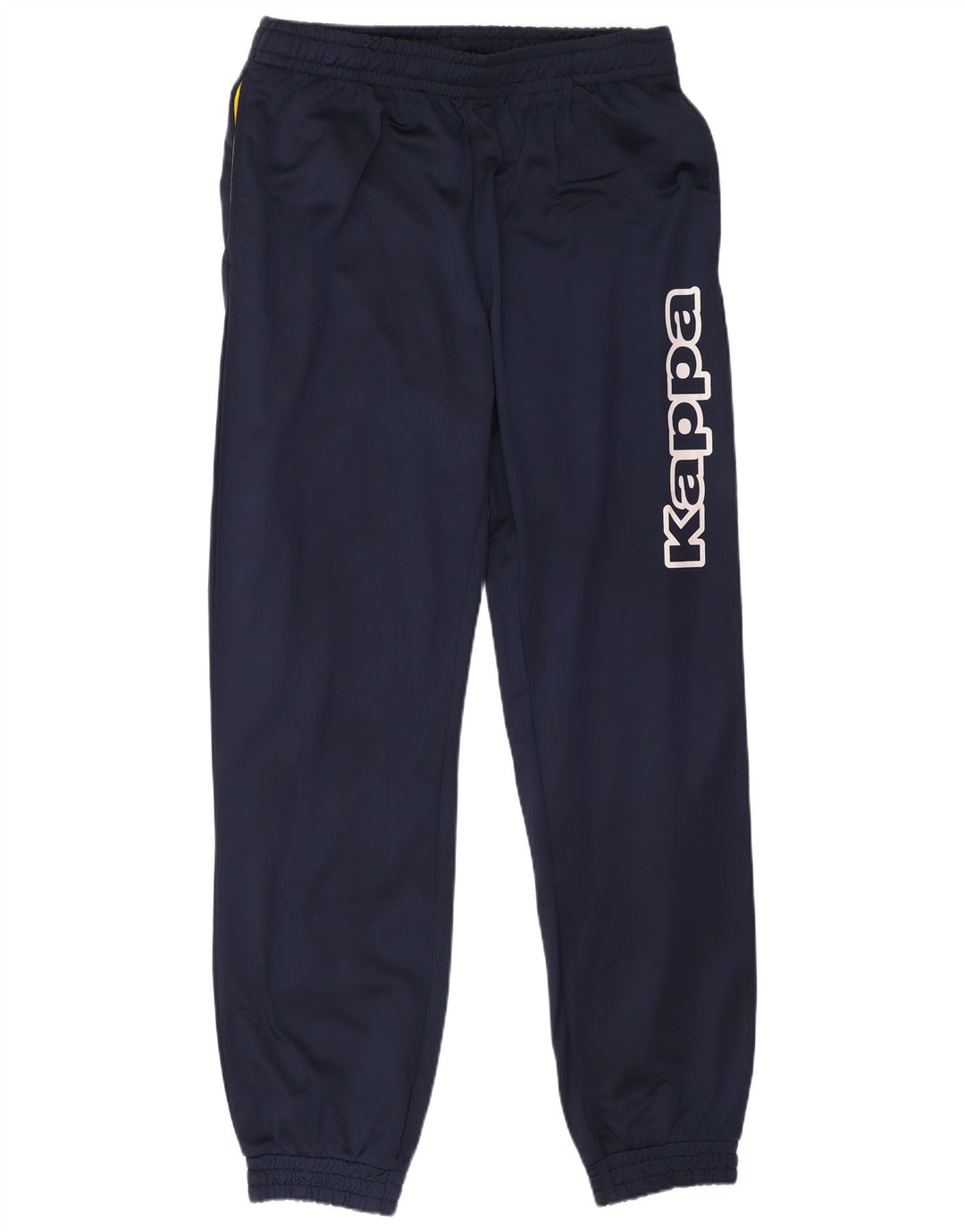 Kappa Mens Graphic Tracksuit Trousers Joggers Medium Navy Blue Polyester