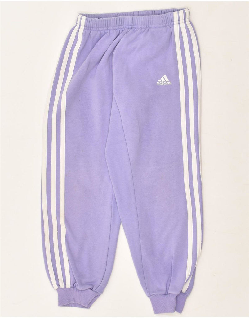 ADIDAS Girls Tracksuit Trousers Joggers 7-8 Years Purple Cotton | Vintage Adidas | Thrift | Second-Hand Adidas | Used Clothing | Messina Hembry 