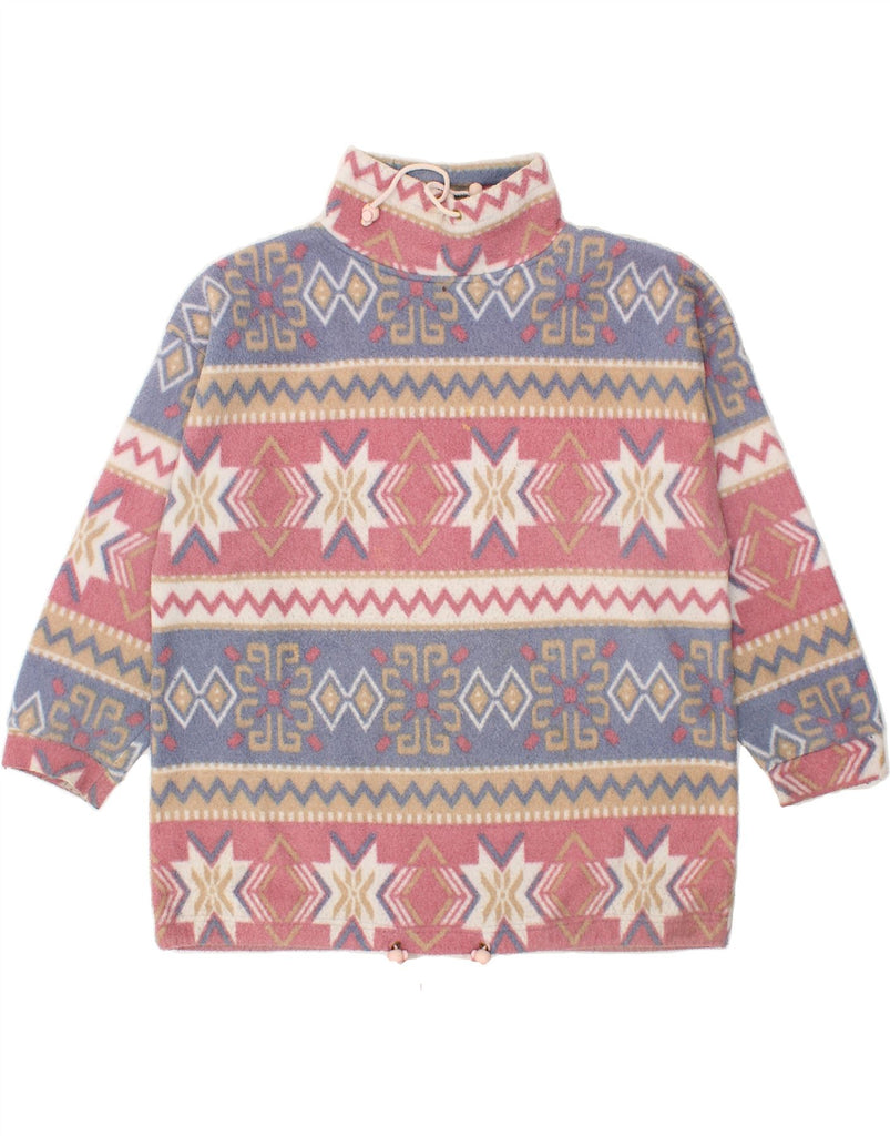 UNO DUE Mens Fleece Jumper Medium Multicoloured Fair Isle | Vintage Uno Due | Thrift | Second-Hand Uno Due | Used Clothing | Messina Hembry 