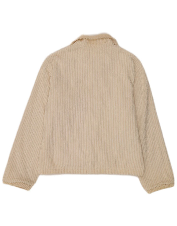 Belfe Womens Reversible Fleece Jacket IT 46 Large Beige