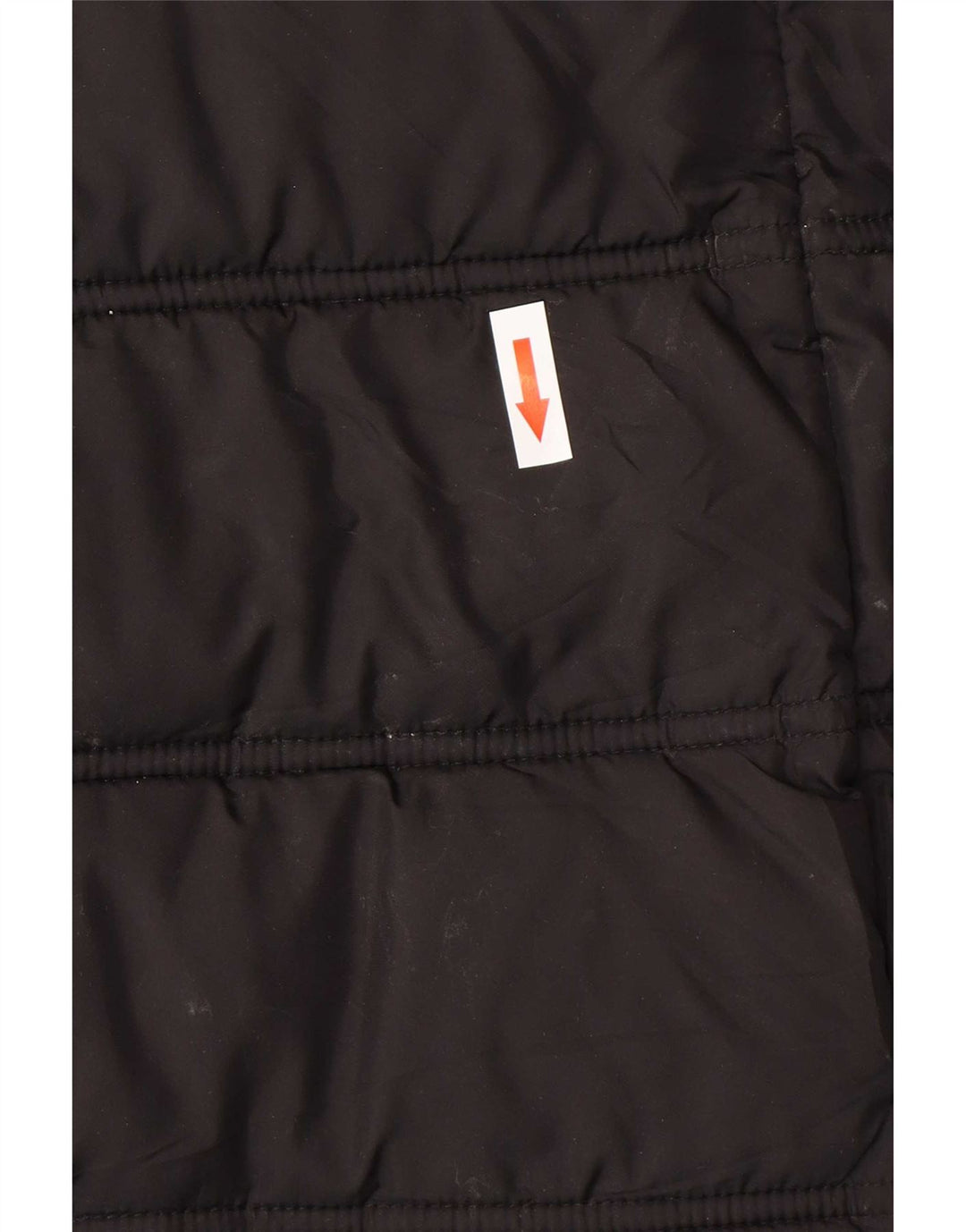 Superdry Womens Hooded Padded Coat UK 12 Medium Black Polyester
