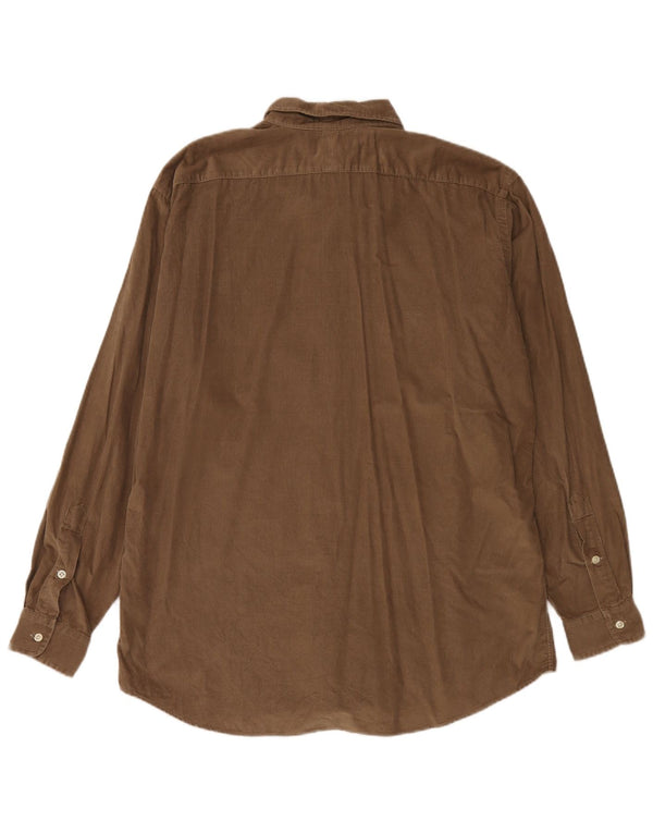 Polo Ralph Lauren Mens Ellington Corduroy Shirt Large Brown Cotton