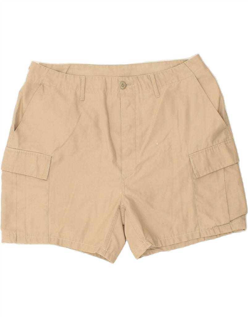 VINTAGE Mens Cargo Shorts W39 XL Beige Cotton Vintage Vintage and Second-Hand Vintage from Messina Hembry 