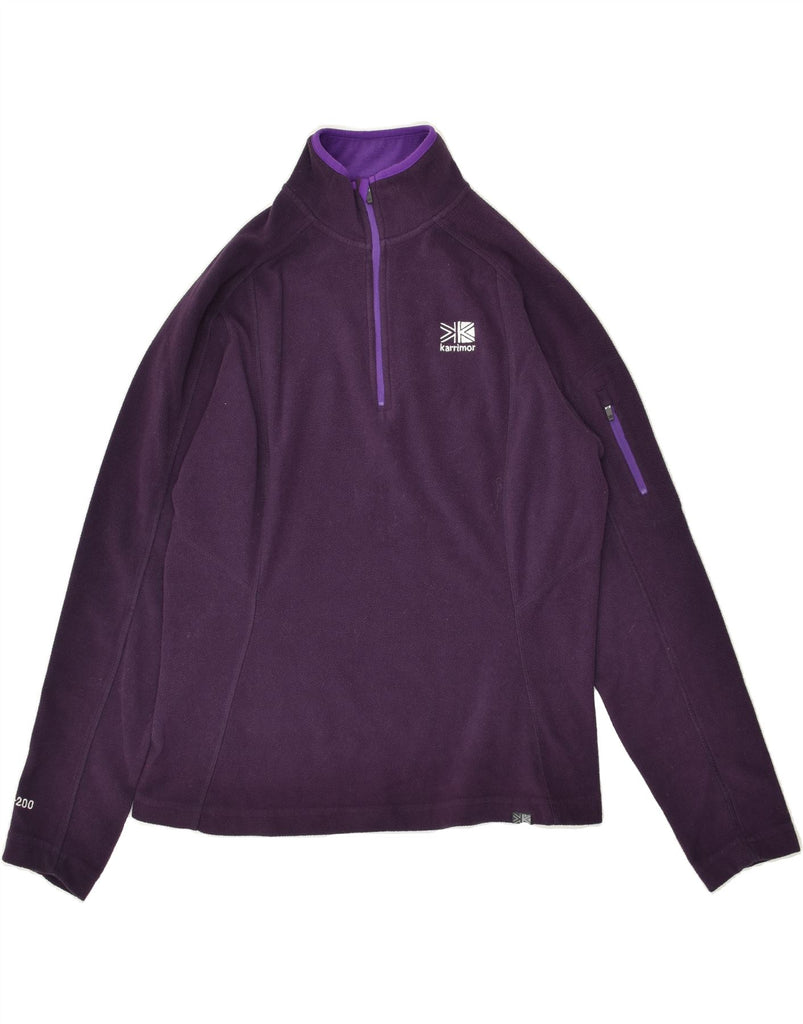 KARRIMOR Womens Fleece Jumper UK 12 Medium Purple Polyester | Vintage Karrimor | Thrift | Second-Hand Karrimor | Used Clothing | Messina Hembry 