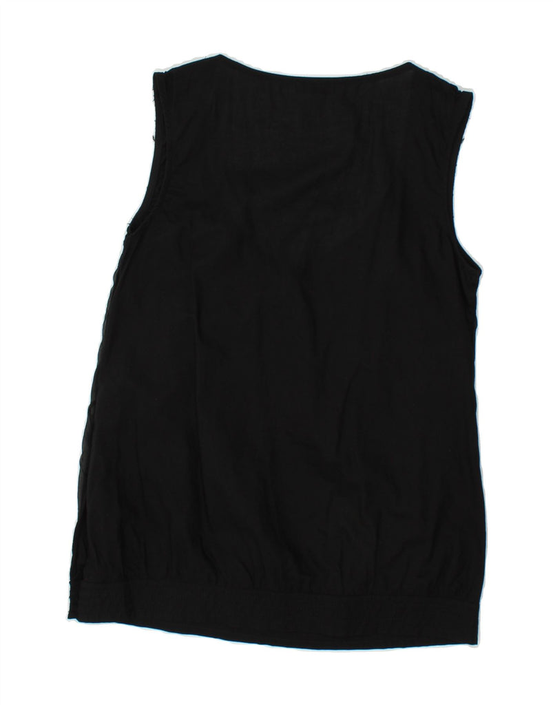 MAX & CO. Womens Sleeveless Blouse Top UK 10 Small Black Vintage Max & Co. and Second-Hand Max & Co. from Messina Hembry 