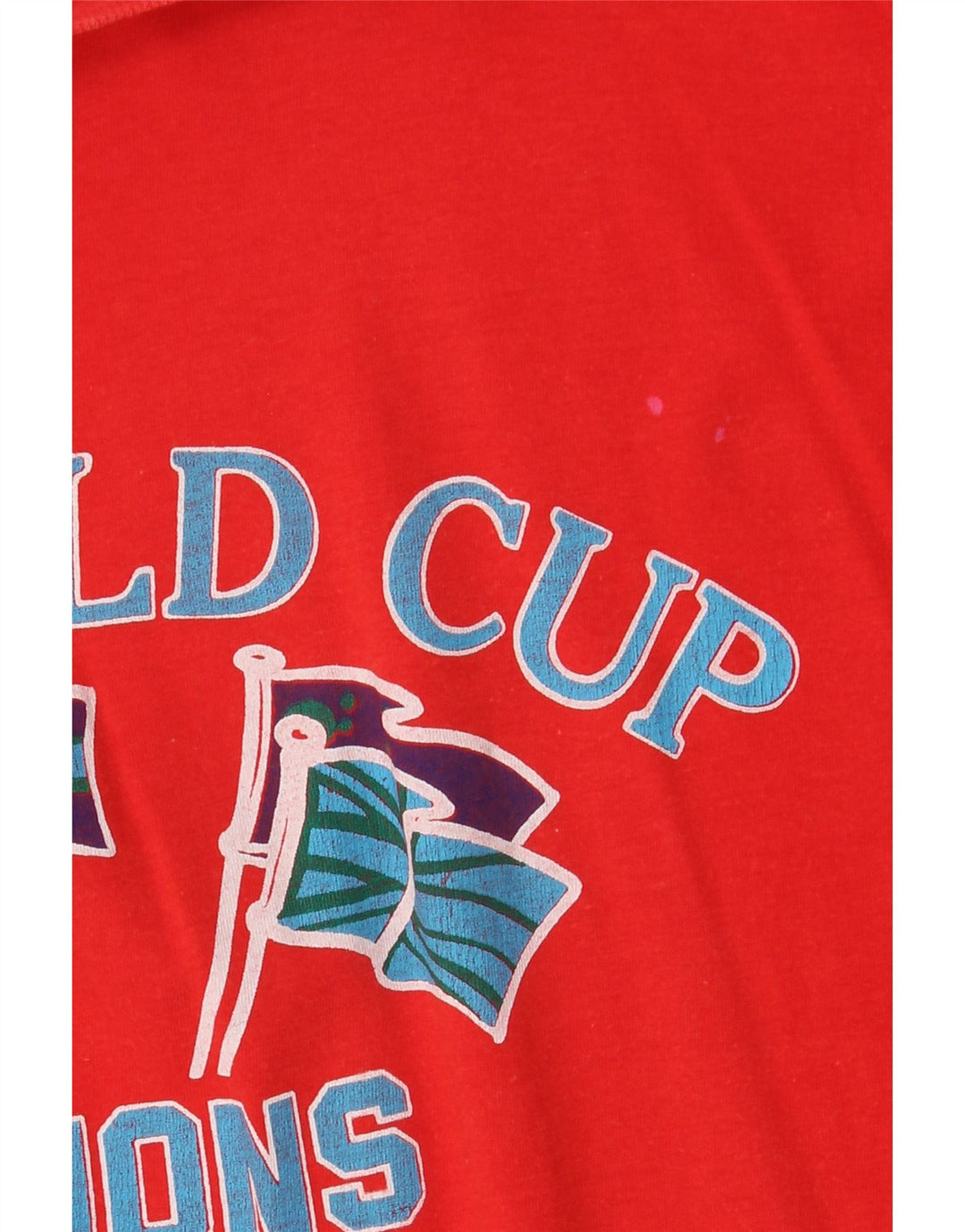 Vintage Womens Oversized Graphic T-Shirt Dress IT 42 Medium Red Cotton