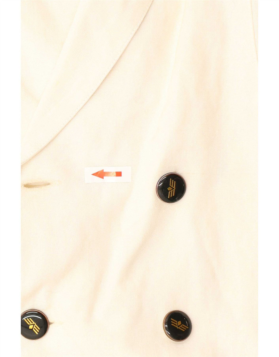 Vintage Womens Double Breasted Blazer Jacket EU 38 Medium Off White