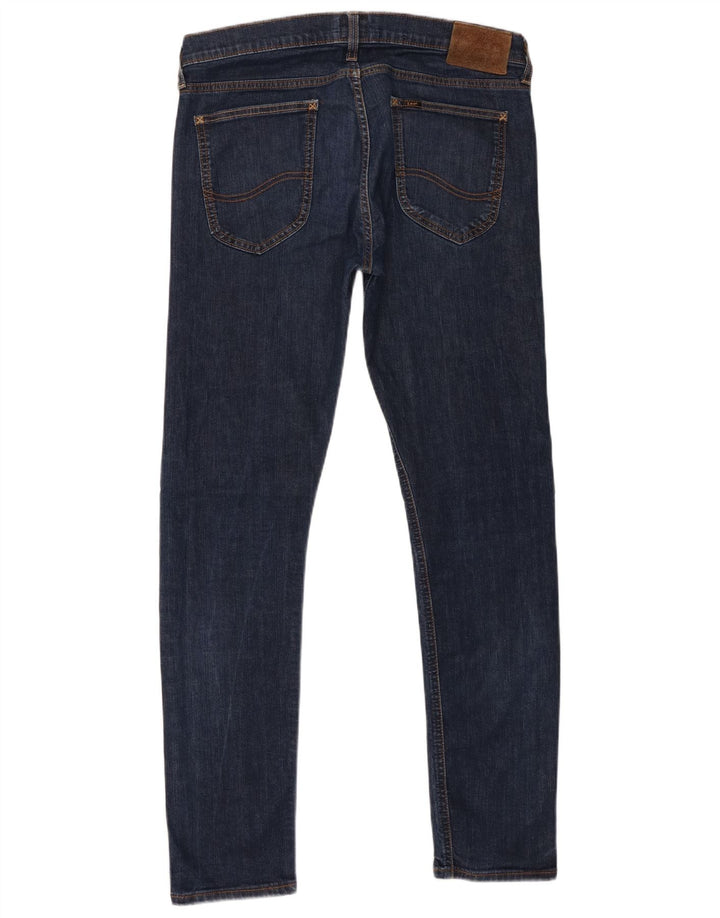 Lee Mens Slim Jeans W33 L32 Blue Cotton