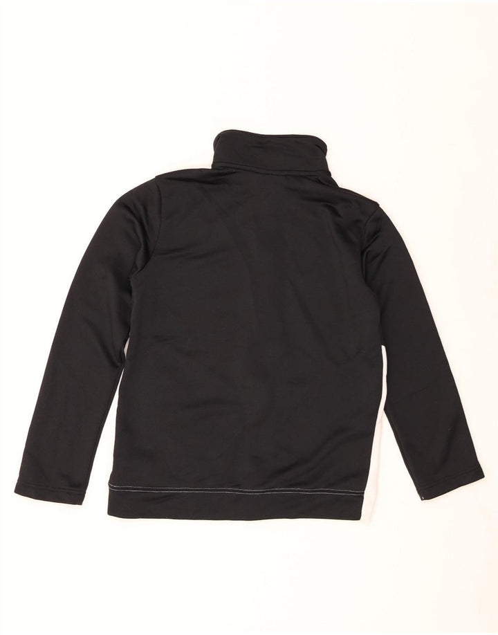 Nike Boys Tracksuit Top Jacket 12-13 Years Large Black Colourblock