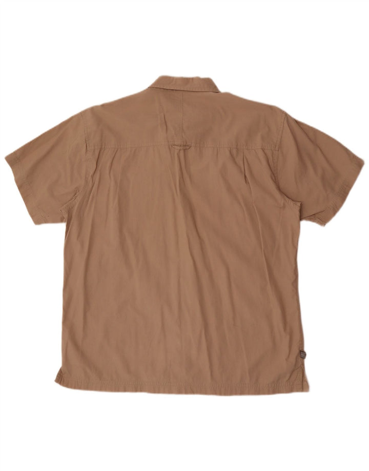 Mountain Warehouse Mens Short Sleeve Regular Fit Shirt Large Beige
