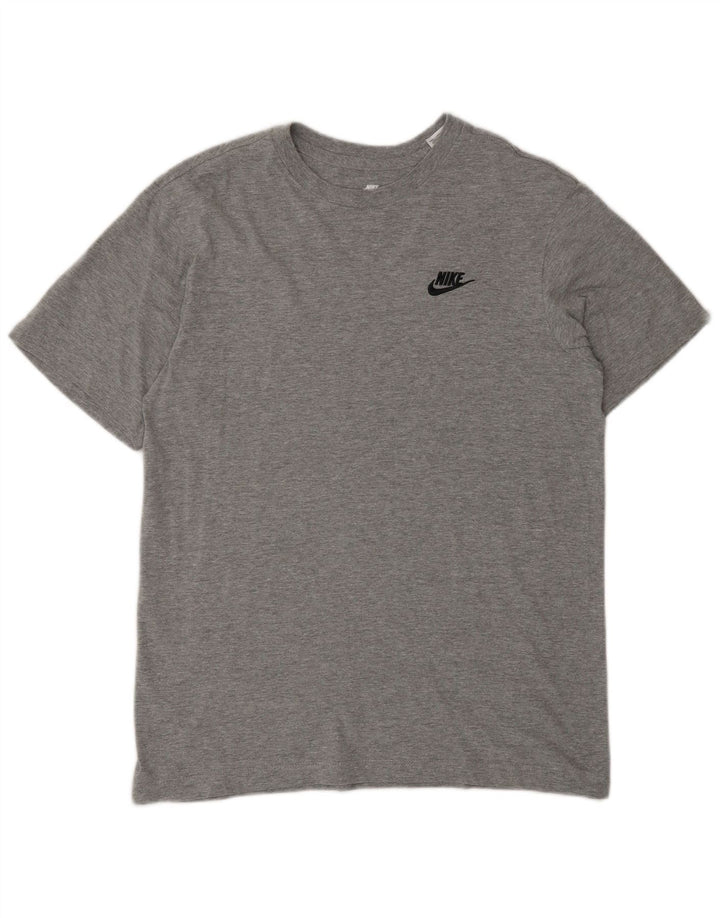 NIKE Mens T-Shirt Top XS Grey Flecked Cotton