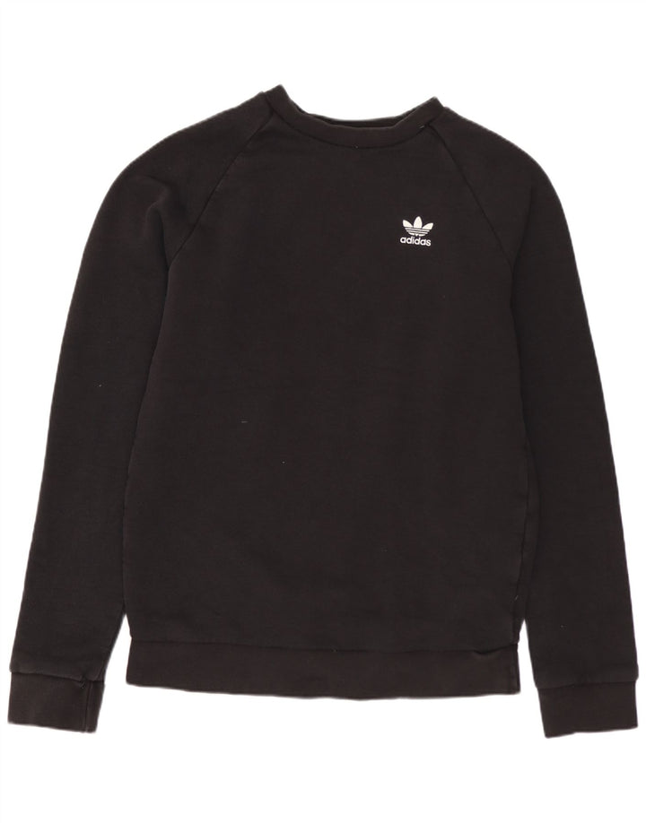ADIDAS Mens Sweatshirt Jumper XS Black Cotton