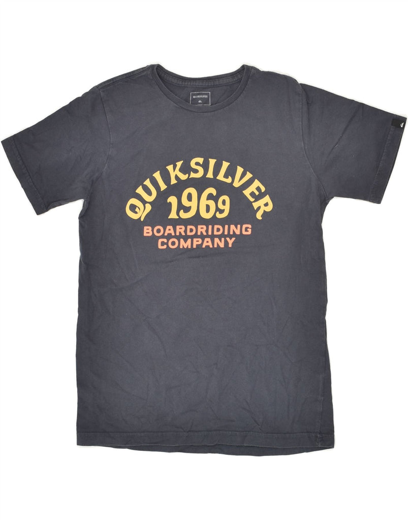 QUIKSILVER Boys Graphic T-Shirt Top 11-12 Years Grey Cotton | Vintage Quiksilver | Thrift | Second-Hand Quiksilver | Used Clothing | Messina Hembry 