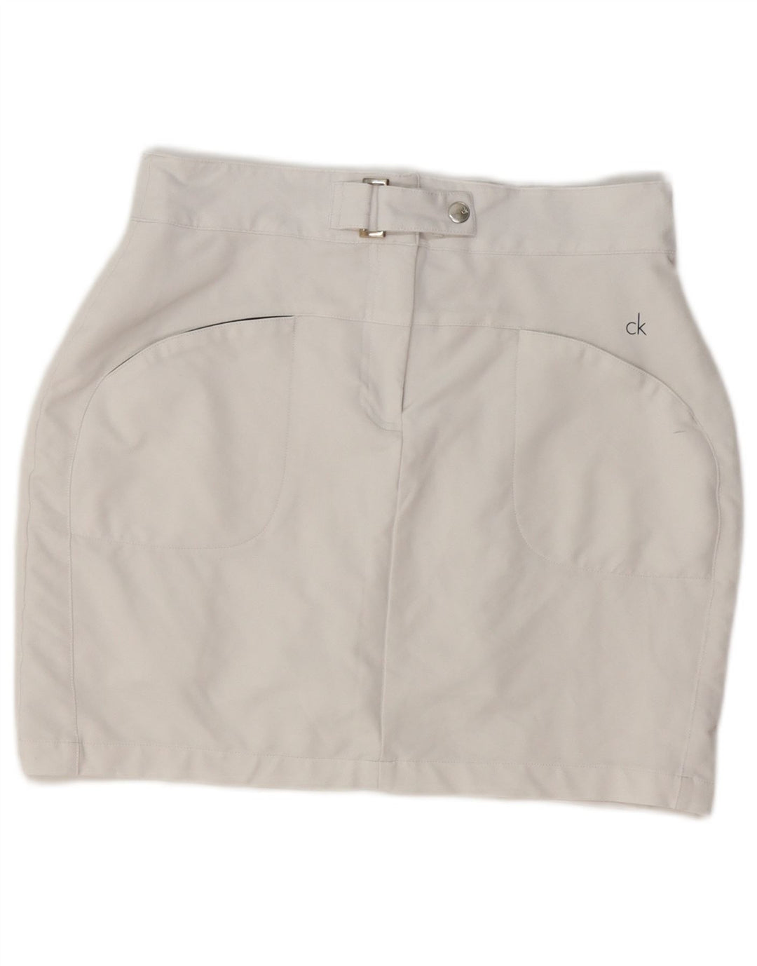 Calvin Klein Womens Mini Skirt UK 10 Small W28  White Polyester